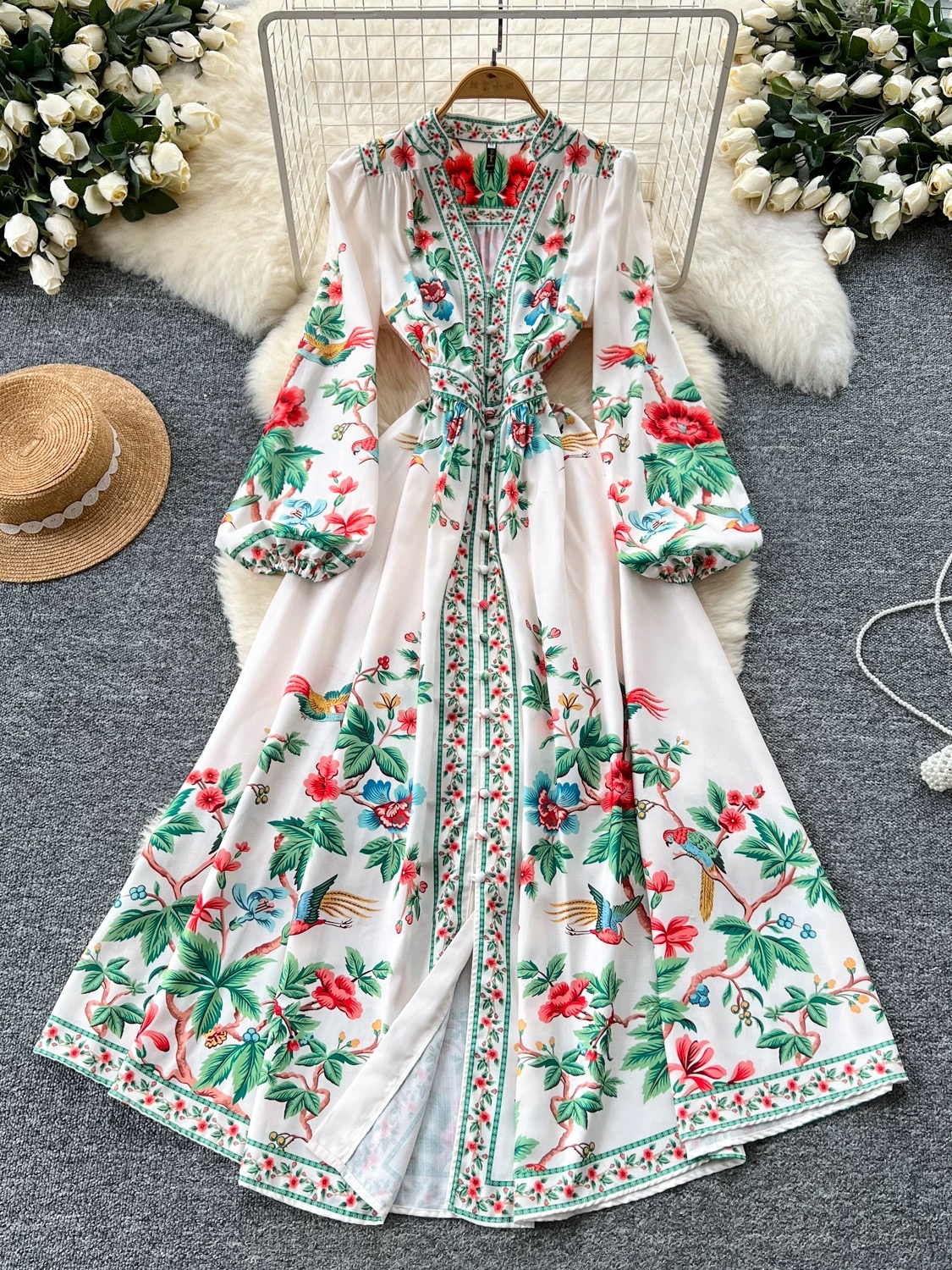 A real dream print dress ED196