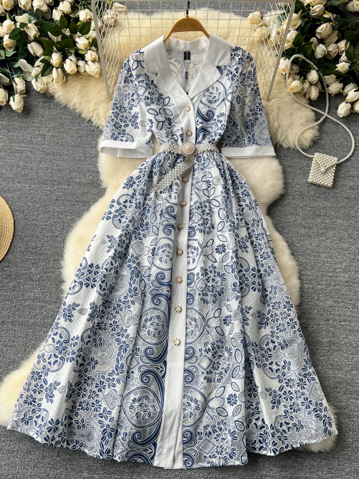 Dinners by the sea lace dress FD1089 image