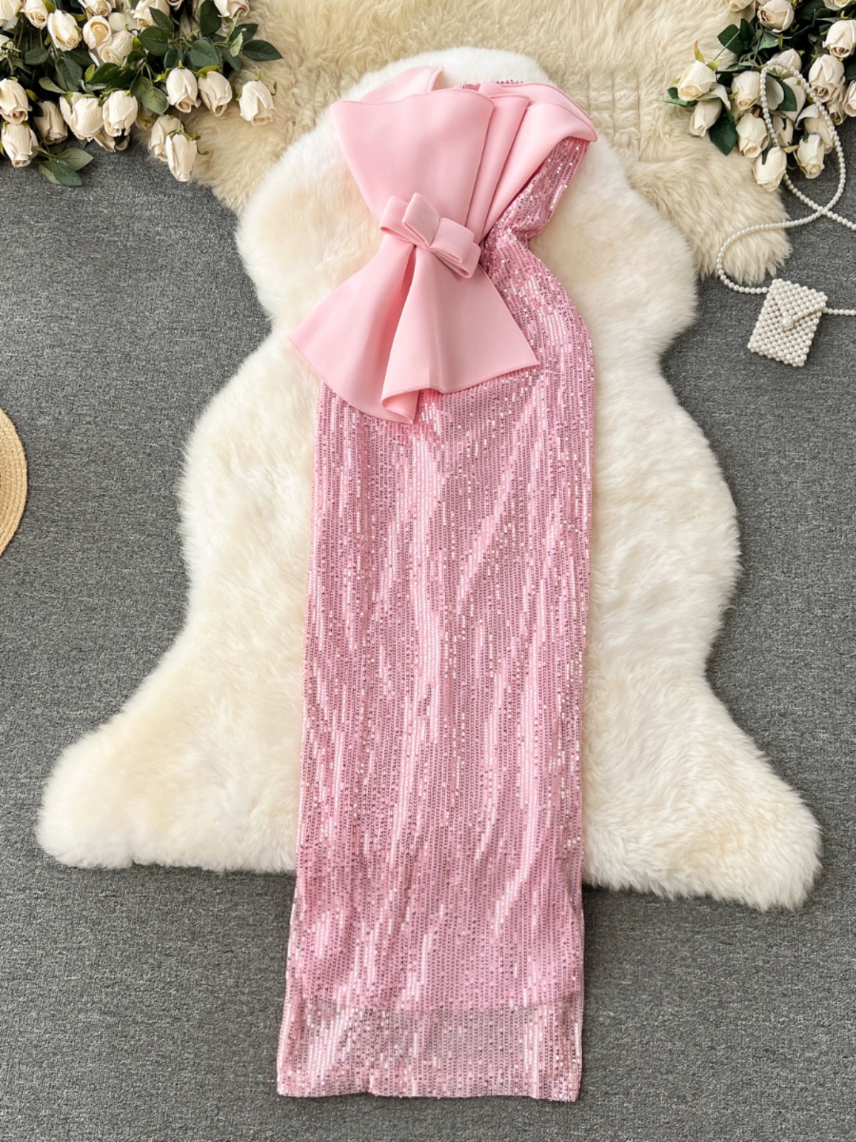 Hard to stay sequin dress EBC196 image