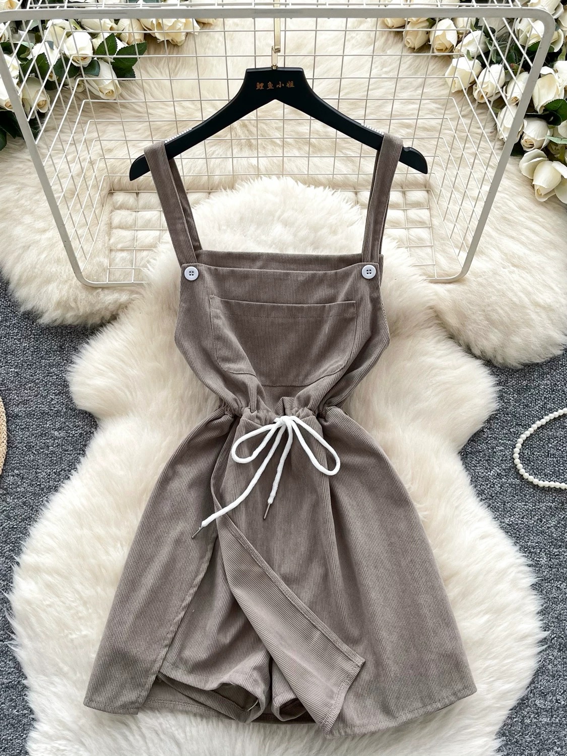 Fufill your desires corduroy jumpsuit JRZZ642 image