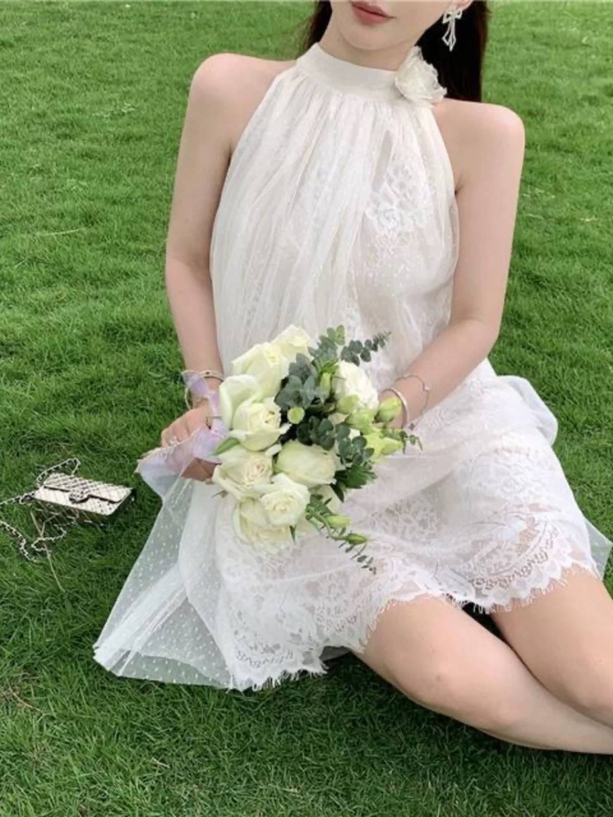 Slaying lace dress CD369 image