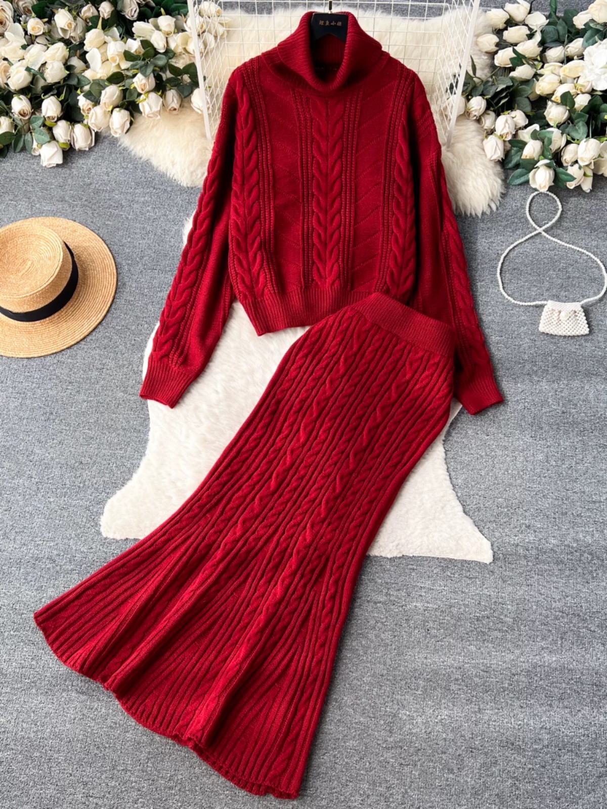 Night out knitted set KTP273 image