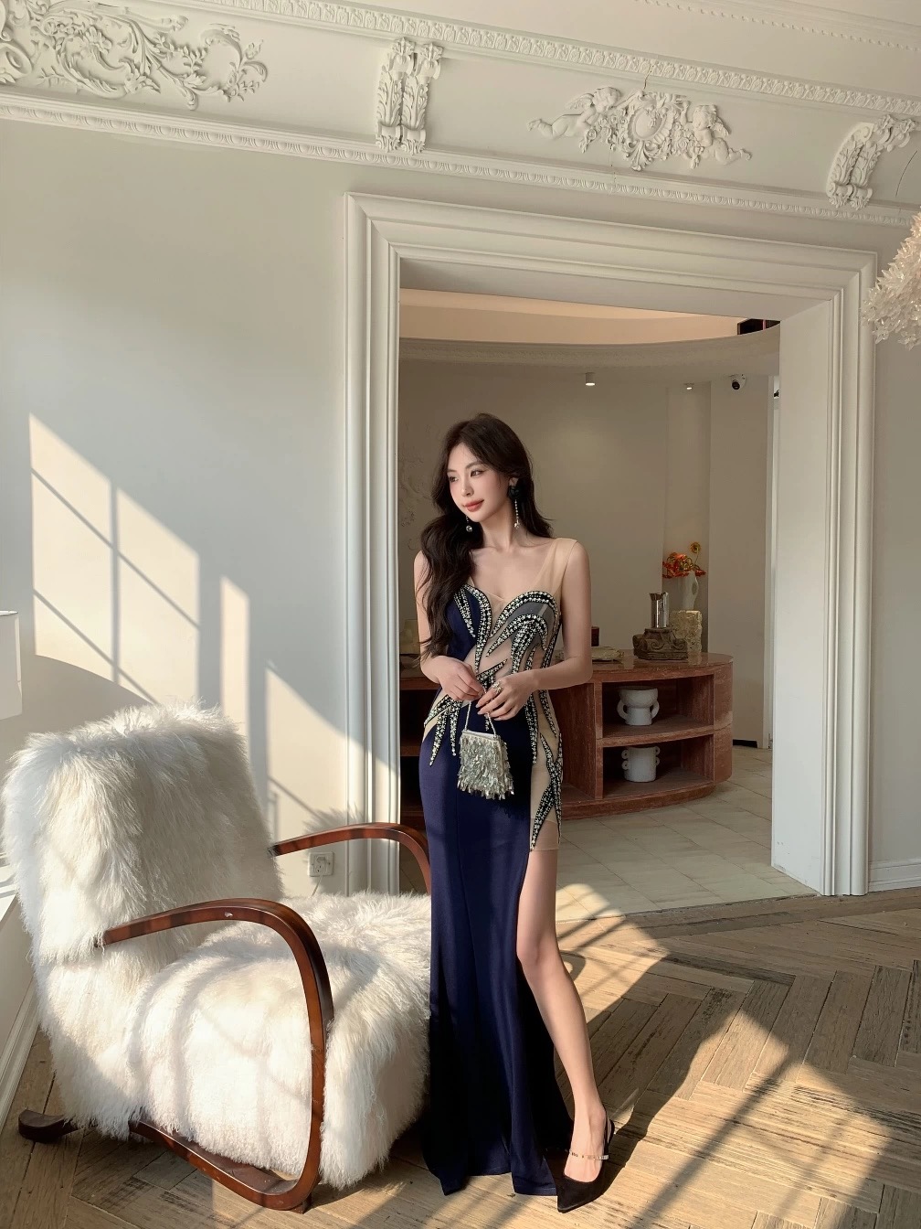 Diamond girl party dress EVD177 image