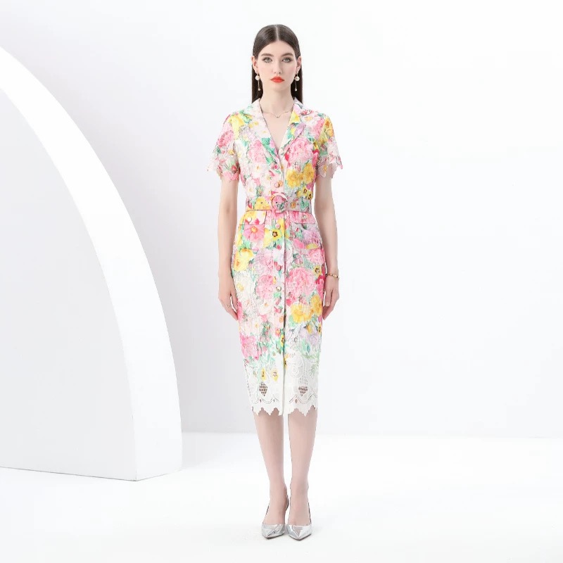 Walk and talk lace dress FBC448 image