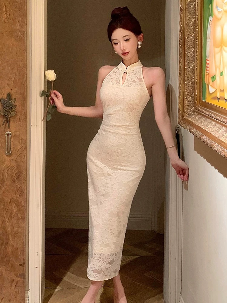 In the right zone lace dress FBC438