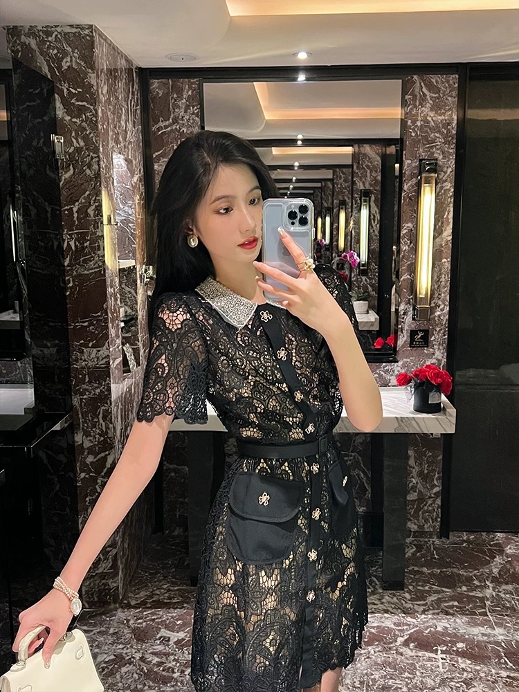 High esteem lace dress FBC432