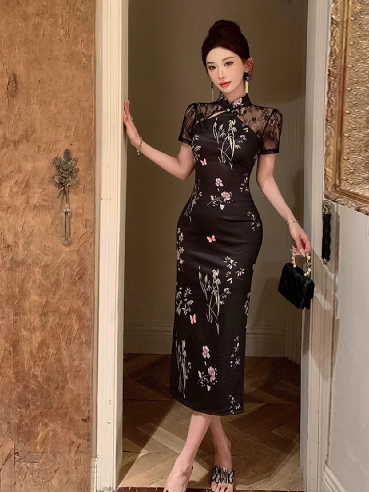 Lagos Angel qipao dress Q232