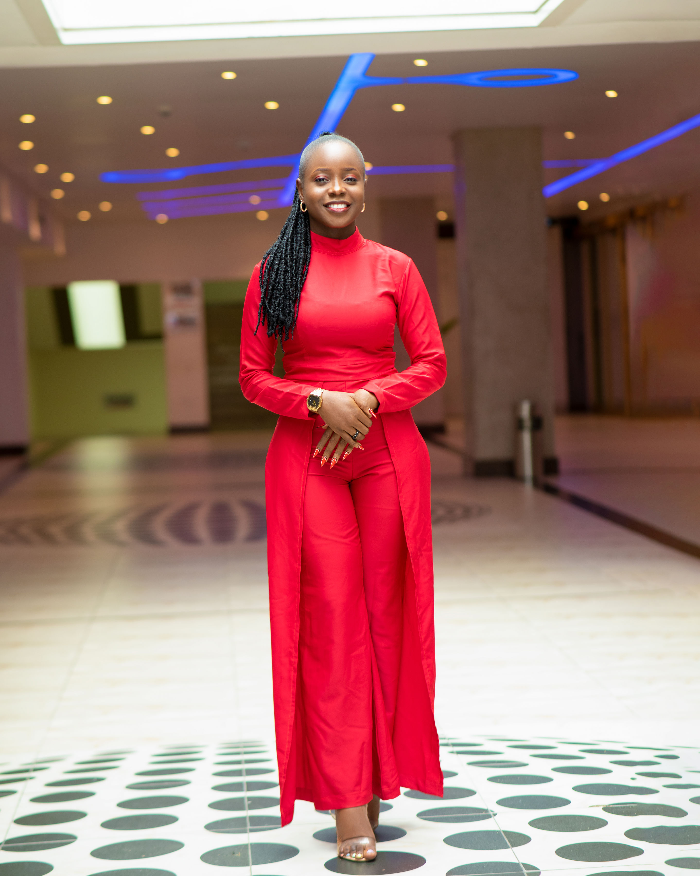 Sharp red ♥️ turtle neck jumpsuit image