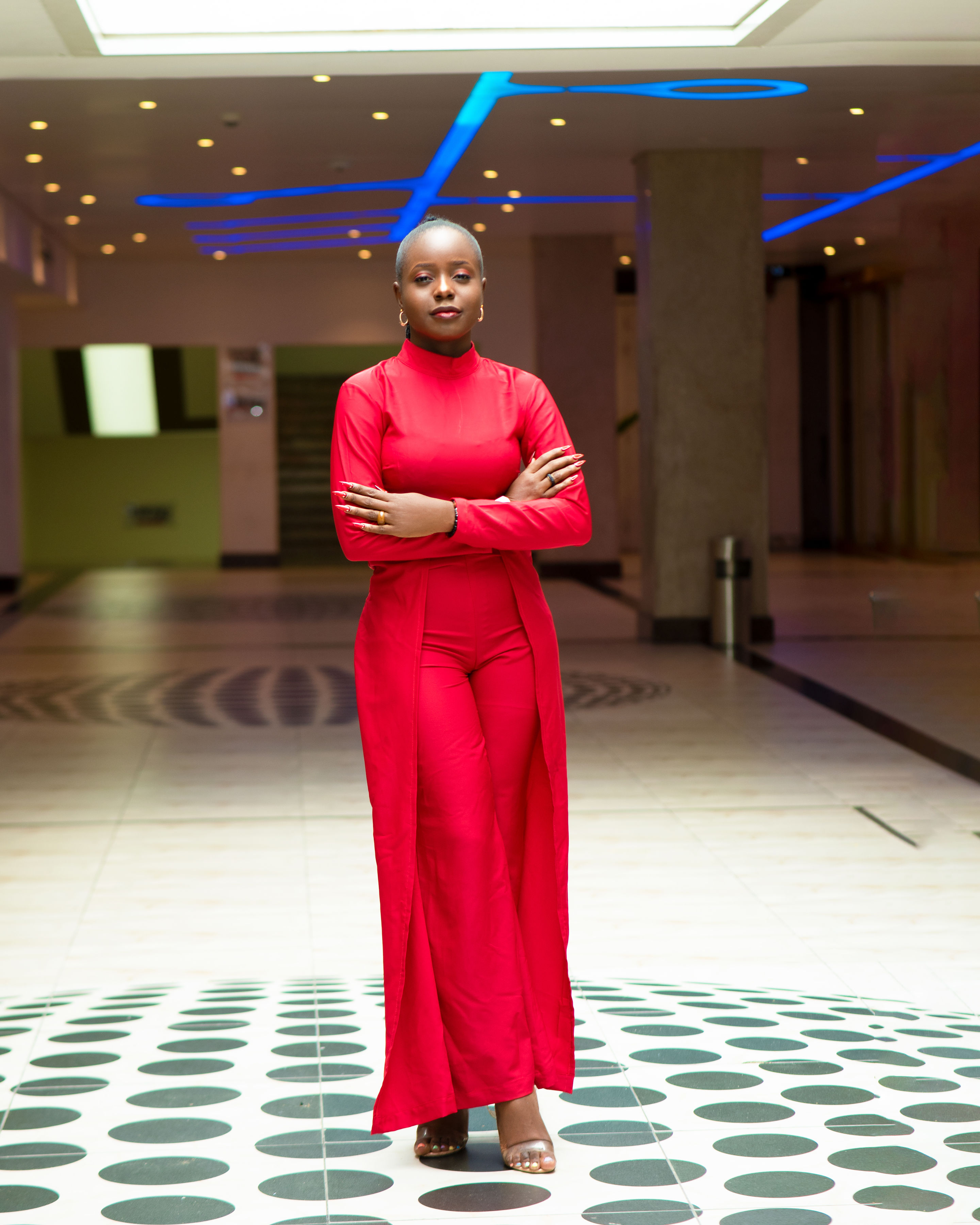 Sharp red ♥️ turtle neck jumpsuit image