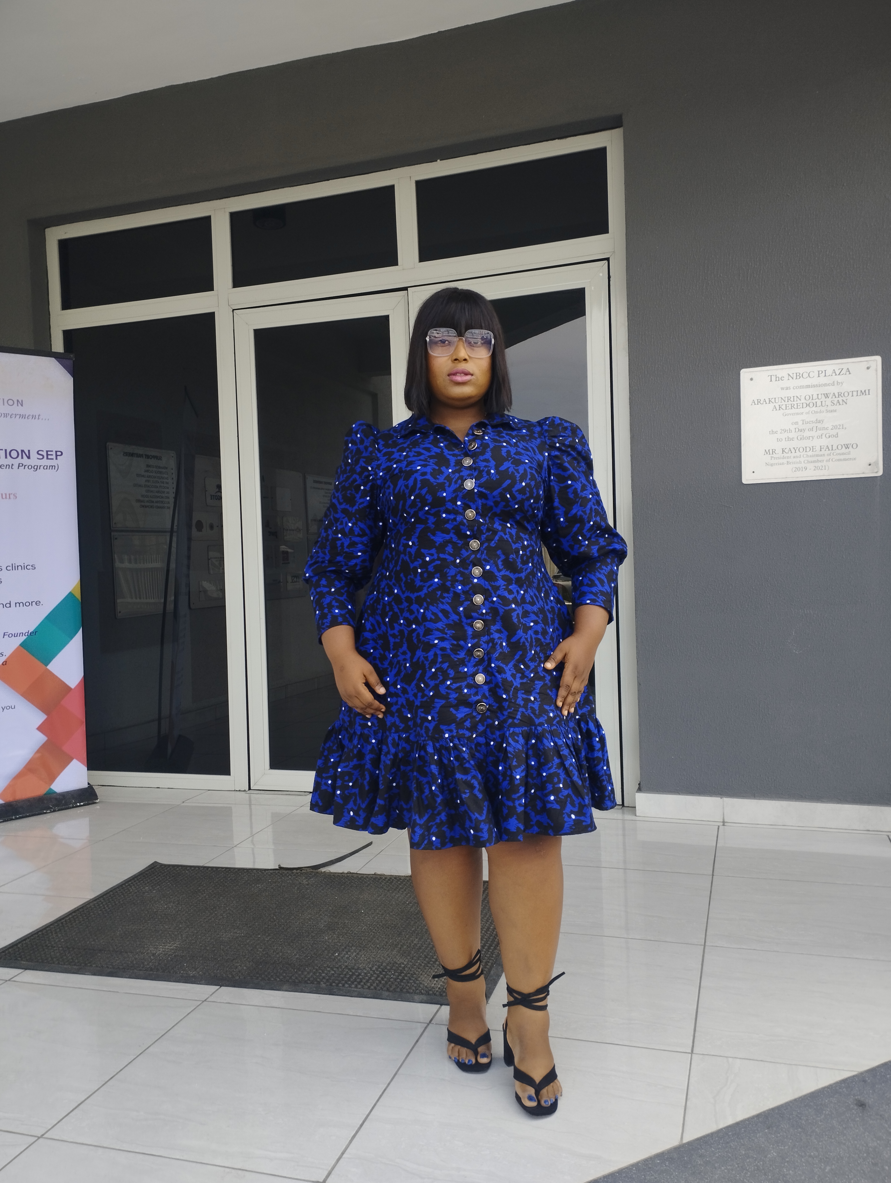High quality ankara button down dress image