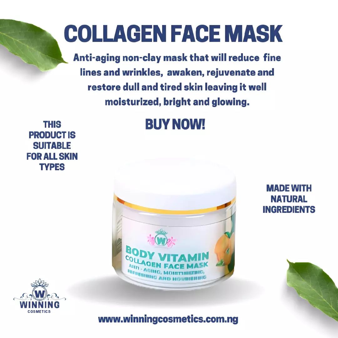 Anti-aging Face Mask With Cellulose, Sodium Hyaluronate and Collagen image