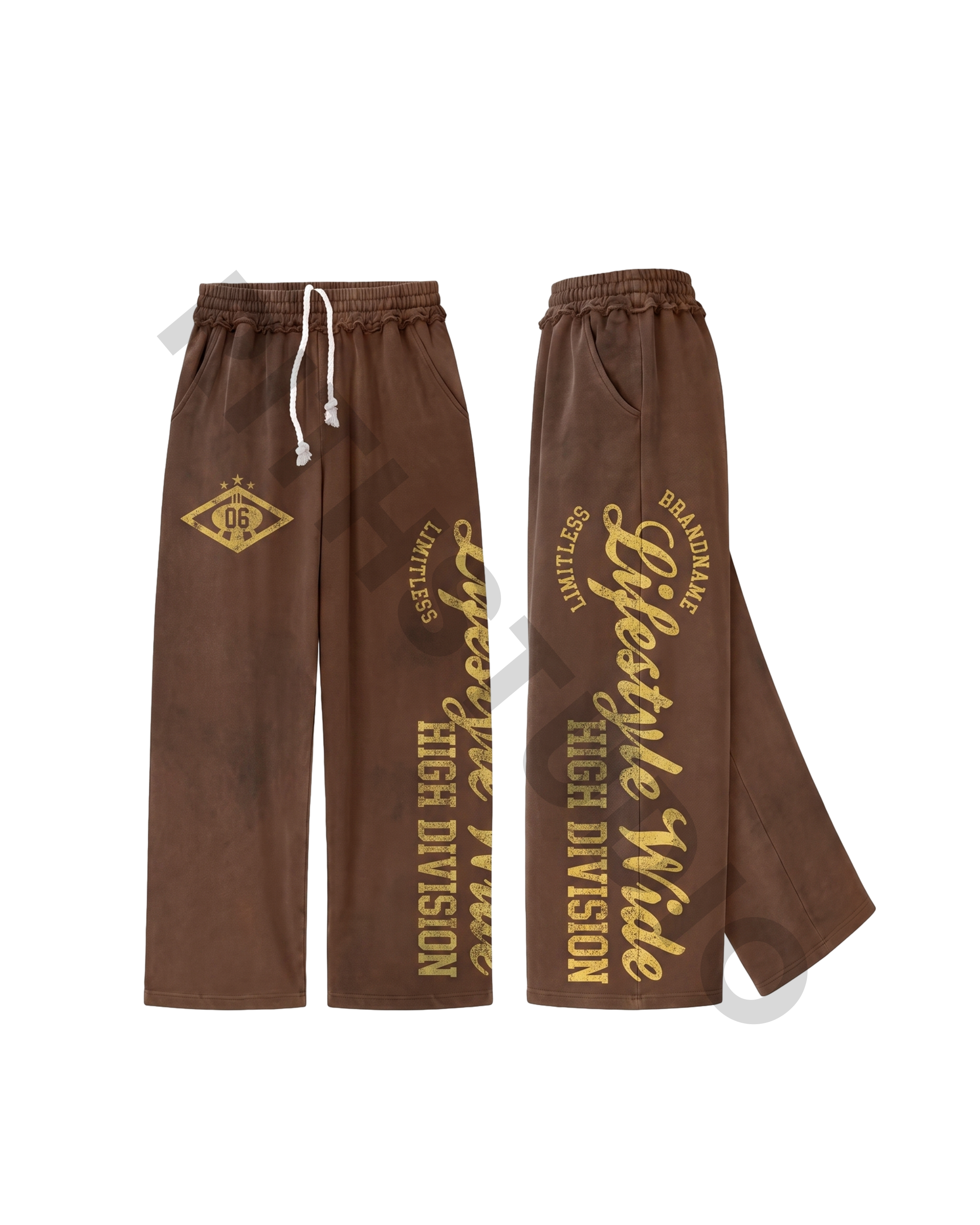 Brown long joggers Image