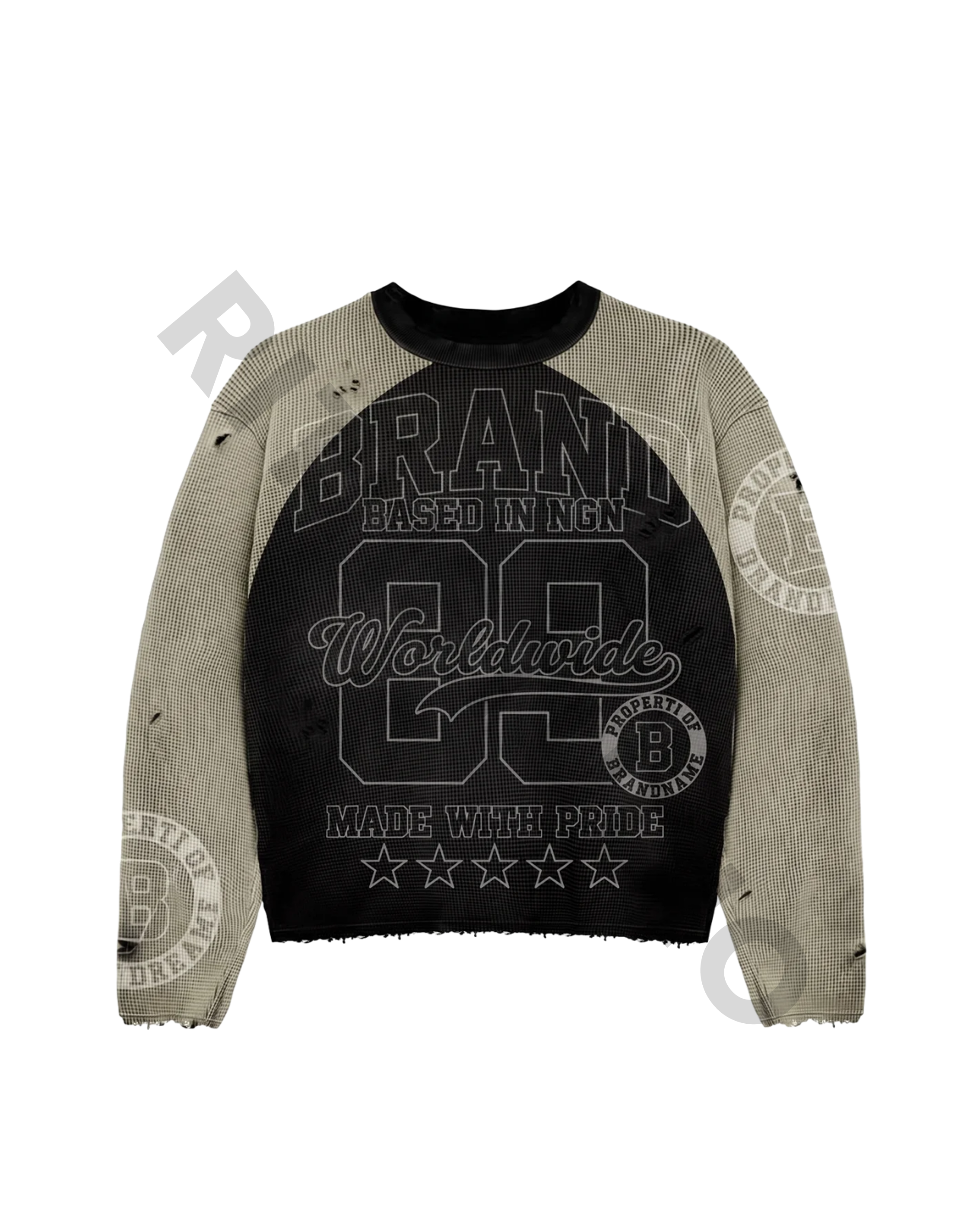 Longsleeve waffle shirt image